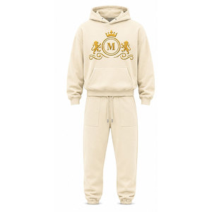 Mudassar para Hombre, Chándal de 480 g/m², 100% Algodón, con Capucha, Cordón Ajustable, Ropa Casual, Logotipo con Estampado Dorado, Transpirable - Product Image 3