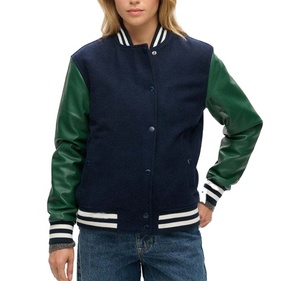 Veste universitaire en laine pour femmes en gros, tricotée, tissée, broderie, designs personnalisés, manches longues, utilisation pour le collège et l'école - Product Image 1