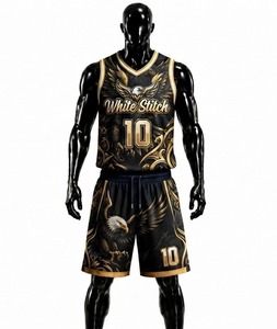 <b>White</b> Stitch <b>Women's</b> Basketball <b>Shorts</b> Sleeveless Crew Neck Sublimated Print Breathable Spandex/Nylon Athletic Fit Custom - Product Image 1