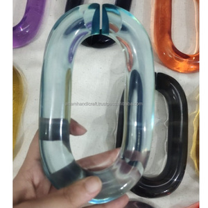 Cadena acrílica moderna personalizada, acentos de pared hechos a mano, resina ornamental moderna, colgante para decoración del hogar, listo para Festival Diwali - Product Image 1