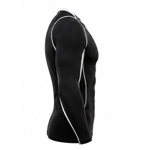 Camiseta deportiva de compresión con tejido elástico de primera calidad que ofrece excelente soporte, flexibilidad y comodidad. - Product Image 4