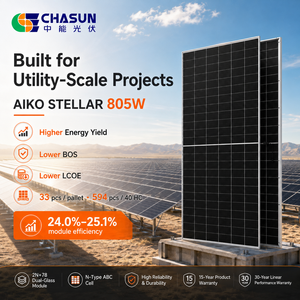 Panneaux solaires bifaciaux en verre double de type N AIKO 770-805W de niveau 1, module photovoltaïque à haute efficacité pour la maison avec garantie de 25 ans - Product Image 3
