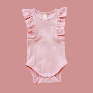 Mono de algodón teñido a medida al por mayor para niños pequeños, ropa de bebé de algodón orgánico de bambú, monos blancos lisos a la moda - Product Image 3