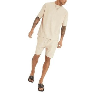 Nuevo Conjunto de Verano de 2 Piezas para Hombre, Talla Grande, Casual, de Alta Calidad, 100% Algodón Transpirable, Camiseta de Manga Corta y Pantalones Cortos - Product Image 5