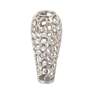 Wholesale Modern Aluminum Lattice <b>Vase</b> | Anti-Corrosion Metallic Hollow Floral Holder | Durable Office & Lobby Decorative <b>Vase</b> - Product Image 1