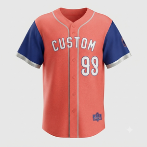 Custom Sublimated Baseball Jersey Full Dye Printing <b>Personalised</b> Team Uniform Sports Apparel Wholesale Athletic 100% Polyester - Product Image 2