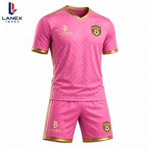 Ensemble maillot et short de football personnalisé – Tenue de football haut de gamme pour hommes et garçons – Vêtements de sport légers et performants pour les matchs - Product Image 1