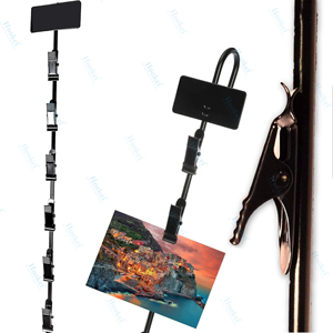 Hanging Strips with <b>Hooks</b> Supermarket <b>Plastic</b> Merchandising Clip Snacks Display Strips Foldable <b>Plastic</b> Strips - Product Image 3