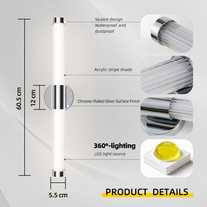 Wholesale LED <b>Lights</b> for Bathroom IP44 <b>Waterproof</b> Bathroom <b>Lights</b> Over Mirror 3CCT Bathrooms Toilet <b>Light</b> - Product Image 2