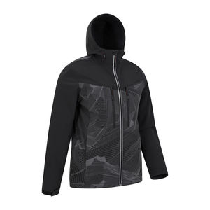 Veste Softshell Imperméable à Capuche en Polyester Extensible avec Patchwork pour Randonnée et Chasse – Grande Vente, Haute Qualité - Product Image 4