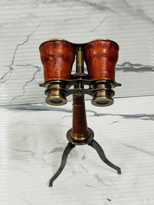 Binoculares Vintage de Latón con Soporte: Telescopio Náutico Marítimo - Product Image 2