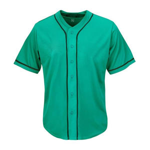 Maillots de baseball traditionnels en tissu polyester, poids standard avec sensation authentique et coutures renforcées pour un style rétro. - Product Image 2