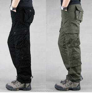 Pantalons pour hommes délavés Cargo Outdoor Sportswear Trousers Casual Cotton Tactical Pants Men Cargo Pants Multiple Pockets - Product Image 6