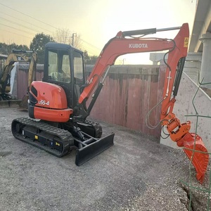 รถขุดตีนตะขาบขนาดเล็ก Kubota U55-4 สำหรับงานก่อสร้าง เครื่องยนต์ดีเซล ระบบไฮดรอลิกของ Kubota - Product Image 4