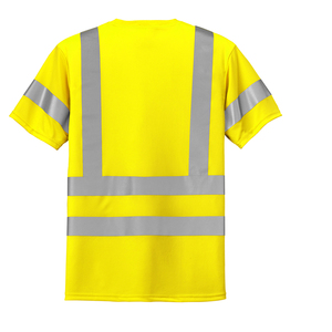 Chemises de sécurité haute visibilité OEM, logo personnalisé réfléchissant, vente en gros, sécurité, t-shirts réfléchissants respirants personnalisés, rose - Product Image 3