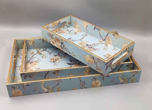 ถาดเสิร์ฟไม้ MDF พิมพ์ลายส่วนตัว เป็นมิตรกับสิ่งแวดล้อม งานฝีมือธรรมชาติ ของตกแต่งบ้านและครัว ปรับแต่งได้ - Product Image 5