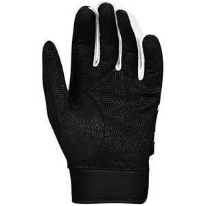 Full Finger Leather Baseball Gloves Pitcher Non-Slip Black <b>White</b> Breathable Right-Handed Hook and Loop Closure Adult All Seasons - Product Image 3
