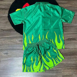 New Summer Breathable Nylon Windbreaker Full Length <b>Zip</b> <b>up</b> <b>Jacket</b> 2 in 1 Design Unisex Tracksuit Set - Product Image 5