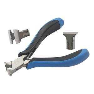 120mm Smooth Jaws Spring <b>Flat</b> Ends <b>Black</b> Blue End/Top Cutters Ergonomic Handles for Jewelry Making Crimping Fishing OEM - Product Image 1