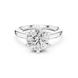 Anillo de Oro Amarillo de 14K con Diamante Cultivado en Laboratorio para Mujer |   Regalo de Aniversario |   Diamante Cultivado Nuevo - Product Image 5