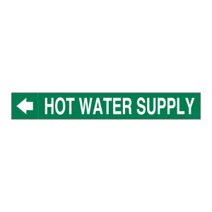 Marcador de Conductos para Suministro de Agua Caliente para Tuberías de HVAC e Industriales - Brady - Product Image 1