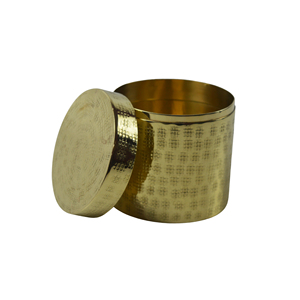 Shiny Brass Metal <b>Storage</b> <b>Box</b> Set of 2 Sugar and Tea Pots Lid Knob Dry Fruits Container Candy <b>Storage</b> <b>Bins</b> <b>Storage</b> Containers - Product Image 3
