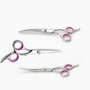 Ciseaux à cheveux professionnels en acier inoxydable, pointe acérée, design pour droitiers, long manche en plastique pour la coiffure, Ryzer Studio - Product Image 1