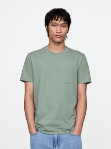 เสื้อยืดคอกลมแขนสั้นทรงหลวมสำหรับผู้ชาย ผ้าคอตตอนเจอร์ซีย์เรียบ พร้อมโลโก้ด้านหน้า เป็นมิตรกับสิ่งแวดล้อม ระบายอากาศได้ดี สไตล์ลำลอง - Product Image 1