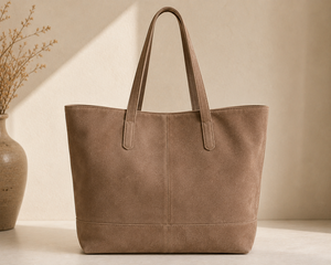 Sac fourre-tout minimaliste en daim, couleur unie, ouverture supérieure, sac à main pour femme, usage quotidien - Product Image 3