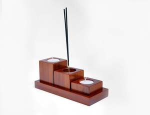 Wooden <b>Tealight</b> Candle Holders for Home Decor Handmade Decorative Candle Stand for Diwali Festive Gifting - Product Image 6