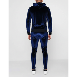 Ensemble de survêtement d'hiver sur mesure OEM pour homme, coupe classique, 2 pièces, 100 % coton molletonné, style urbain, fermeture éclair intégrale, respirant - Product Image 4