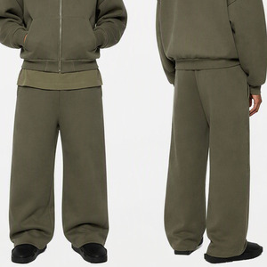 Conjunto de Sudadera con Capucha y Pantalones Deportivos de Felpa 100% Algodón de 500 GSM con Logotipo Personalizado para Hombre, Invierno, Diseño ODM - Product Image 5