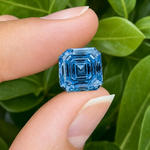 Diamante Cultivado en Laboratorio CVD de Gran Tamaño, 5CT, Corte Asscher, Azul Fantasía, VVS2, Certificado IGI, 3EX, Proveedor para Abastecimiento Internacional B2B de Diamantes - Product Image 2