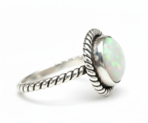 Natural White Rainbow Moonstone 925 sterling silver rings crafted for timeless elegance and everyday wear & Perfect for a <b>gift</b> - Product Image 3