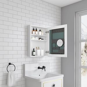 20 W X 26 H Wall Mounted Bathroom Medicine Cabinet Wooden Door 20 W X 26 H Recessed Surface <b>Bath</b> <b>Mirrors</b> - Product Image 4