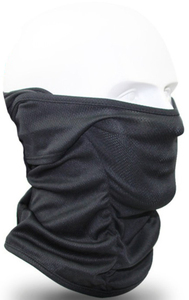 Cagoule noire unisexe pour enfants, en polyester extensible, protection UV, légère, coupe-vent, pour sports d'hiver en extérieur - Product Image 4