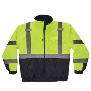 Veste de sécurité haute visibilité réfléchissante et respirante pour la construction, la protection incendie, l'utilisation en extérieur, vêtements de travail haute visibilité, 100% polyester - Product Image 1