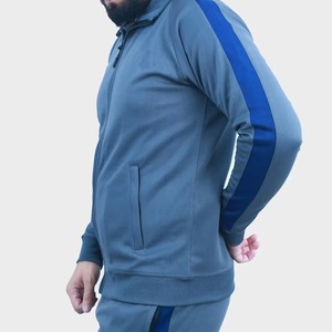 Nuevo Conjunto Deportivo de Moda 2026, Chaqueta y Pantalón de Felpa Técnica, con Cierre Reflectante, 100% Algodón para Hombre - Product Image 5