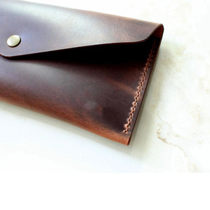 Luxury leather <b>cash</b> <b>envelope</b> with multiple <b>cash</b> compartments premium stitching durable hardware minimalist design for sale - Product Image 4