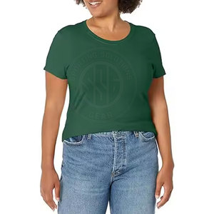 Camisetas de Cuello Redondo Suaves para Mujer, Camisetas de Algodón para Mujer, Camisetas Cómodas de Estilo Veraniego para el Día a Día - Product Image 6