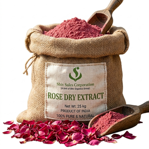 Poudre d'extrait de rose adaptée à une utilisation industrielle dans les produits de beauté, les mélanges de parfums et la fabrication de produits de soins personnels - Product Image 1