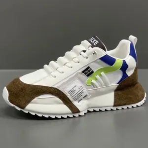 Zapatillas de deporte para hombre, zapatos informales con plataforma, zapatos para correr con cordones de malla, zapatos vulcanizados de diseñador de talla grande, zapatos cómodos de tendencia para hombre - Product Image 1