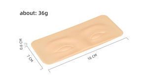 3D <b>Silicone</b> Eyebrow Practice Pad 7x16cm 6mm Skin Color Microblading PMU Training <b>Tool</b> - Product Image 6