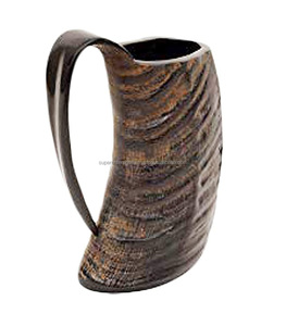 Tasse en corne de vache pour boire de la bière, décor d'intérieur, matériau Unique, tasse à boire - Product Image 1