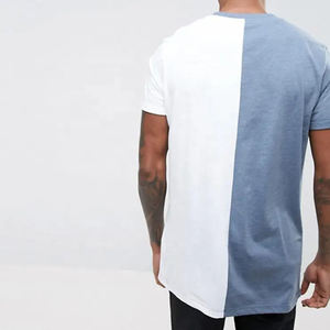 Camiseta de Algodón Regular para Hombre, Camiseta Color Block - Azul, Camiseta Better Basics, Personalizada para Hombre - Product Image 2