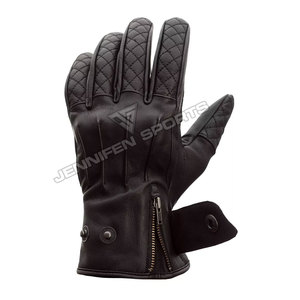 Gants de moto en cuir véritable pour écran tactile, gants de course pour hommes, gants de moto et de cyclisme en cuir pour hommes - Product Image 2