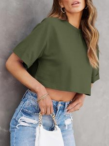 Crop top sans couture pour femme, protection solaire, évacuation de l'humidité, matière coton et polyester, respirant, écologique - Product Image 3