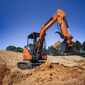 Mini-excavatrice Hitachi ZX35U-5N haute performance 2023, compacte, avec godet hydraulique et moteur de pompe, pour travaux de jardinage et de construction municipale - Product Image 1