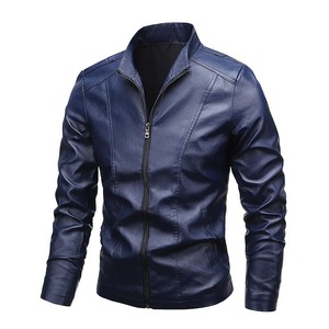 New Casual <b>Men's</b> <b>Leather</b> <b>Jacket</b> Loose <b>Leather</b> <b>Jacket</b> Thin Top <b>Jacket</b> <b>Men's</b> Foreign Trade Motorcycle <b>jacket</b> for <b>men</b> - Product Image 3