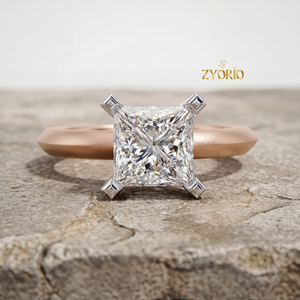 จี้เพชรทรงปรินเซสคัท 1.72 กะรัต เพชรเลี้ยงในห้องปฏิบัติการ หรูหรา พร้อมสร้อยคอทอง 14K 18K รับรองโดย IGI สร้อยคอเพชรเม็ดเดี่ยวสำหรับผู้หญิง - Product Image 2